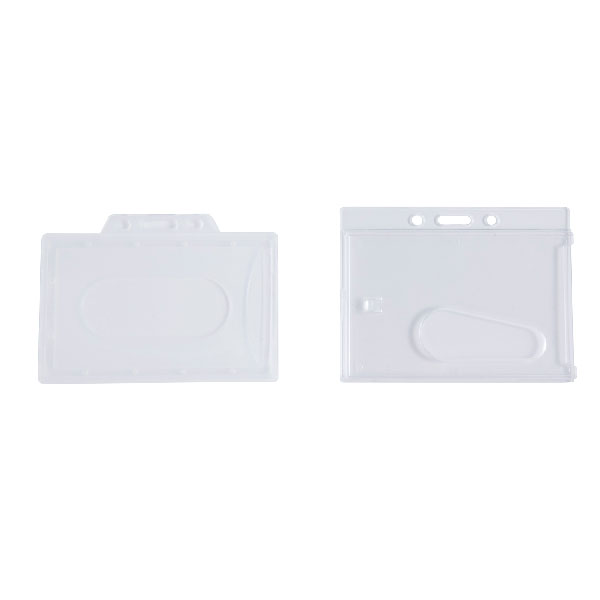 Rigid plastic card holders