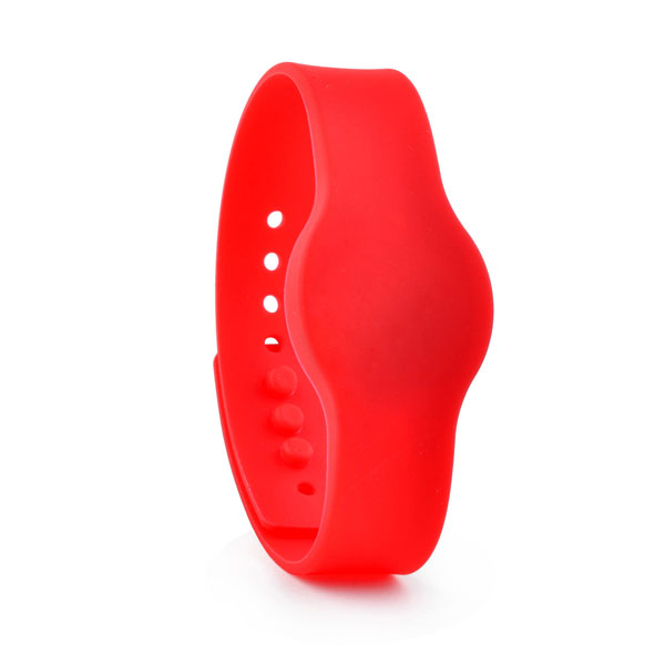 red rfid rubber wristband