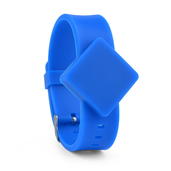 rfid rubber wristband in blue