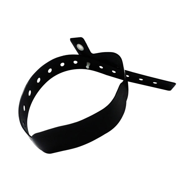 black plastic wristbands