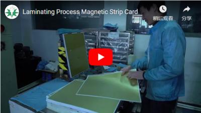 Επεξεργασία Laminating Magnetic strip Card